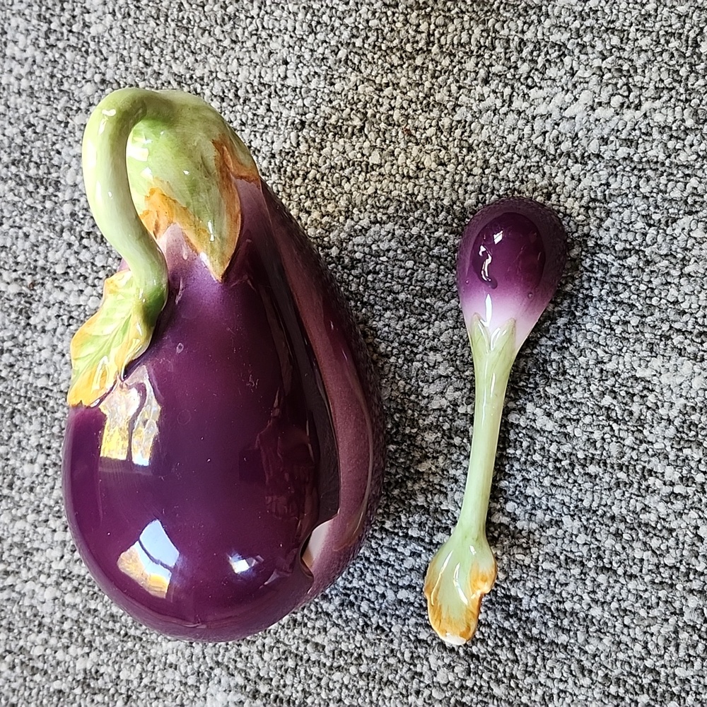 Fitz & Floyd Eggplant Terrine, Used⁰